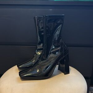 Tony Bianco patent ankle boots